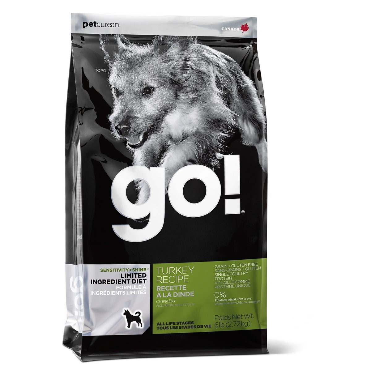 GO! Sensitivity Grain Free Dog Limited Ingredient Diet Turkey 22lb-Four Muddy Paws