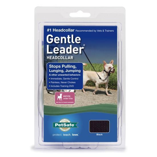 Gentle Leader Black Med-Four Muddy Paws