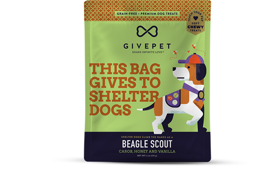 Give Pet Beagle Scout Soft Dog Treat 6oz-Four Muddy Paws