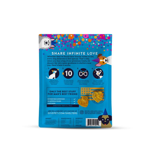 Give Pet Birthday Bash Soft Dog Treat 6oz-Four Muddy Paws