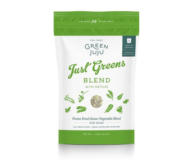 Green Juju Dog Freeze Dried Just Greens Bites 5.5oz-Four Muddy Paws