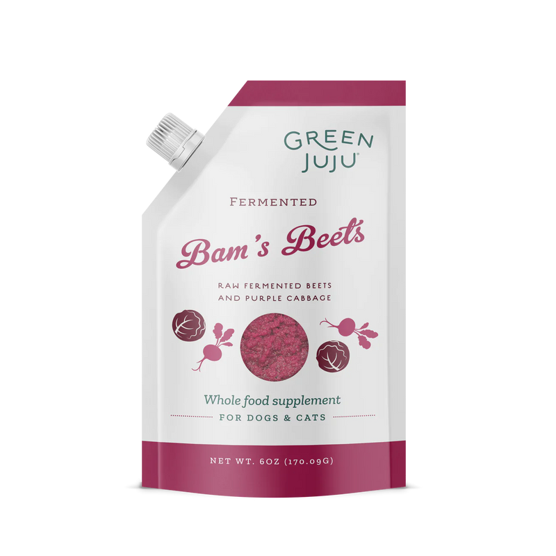 Green Juju Frozen Bam's Fermented Beets & Cabbage 6oz-Four Muddy Paws
