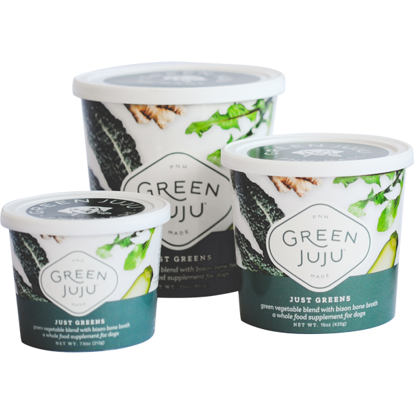 Green Juju Frozen Just Greens 15oz-Four Muddy Paws