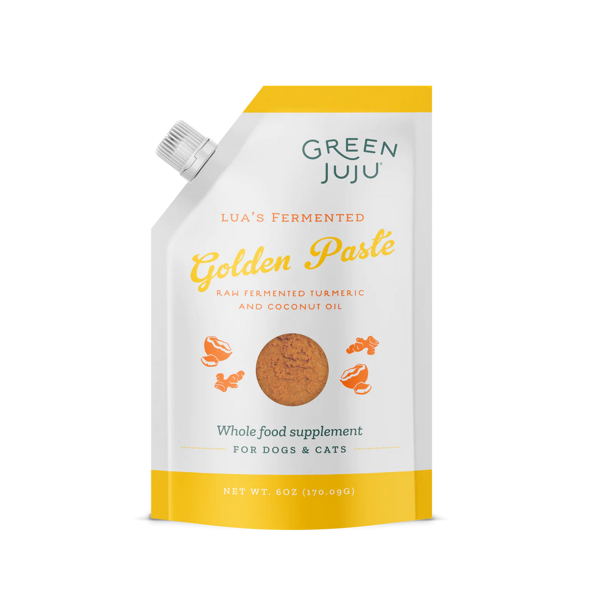 Green Juju Frozen Lua's Fermented Golden Paste 6oz-Four Muddy Paws