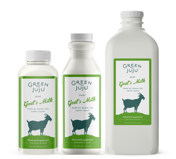Green Juju Raw Goat Milk 32oz-Four Muddy Paws