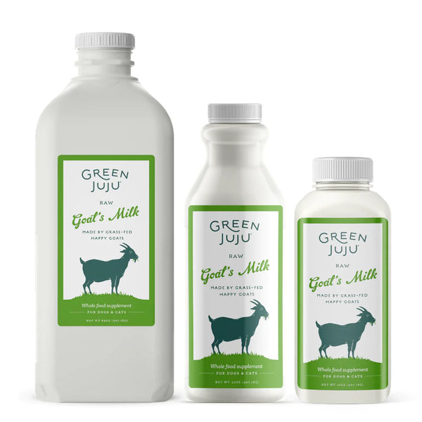 Green Juju Raw Goat Milk 64oz-Four Muddy Paws