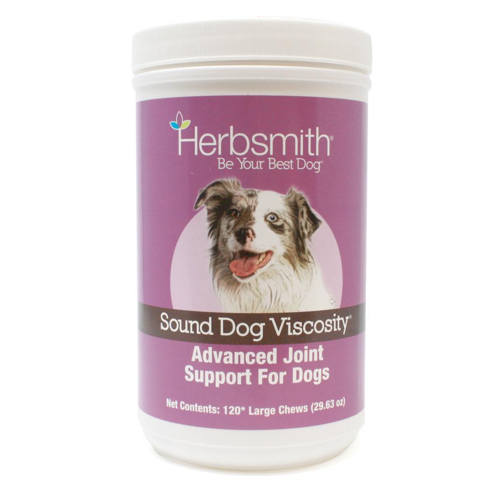 HERBSMITH Sound Dog Viscosity Joint Supplement Large Dog Chews 120 count-Four Muddy Paws