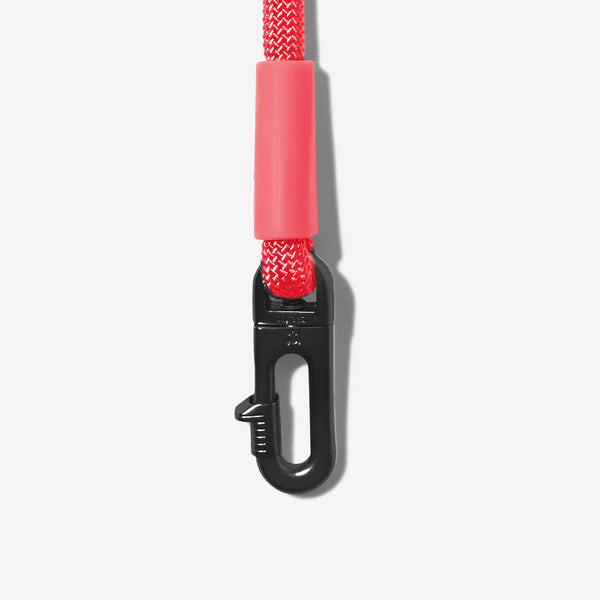 Hands Free Leash Neon Coral-Four Muddy Paws