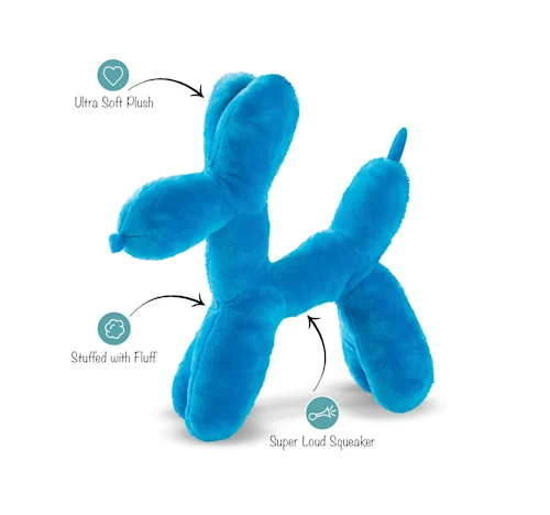 Happy Birthday Balloon Plush Small Dog Toy Small-Four Muddy Paws