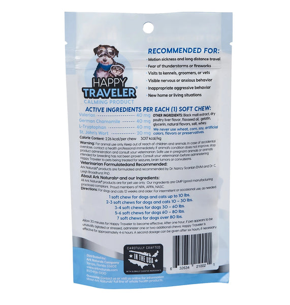 Happy Traveler Soft Chews Dog 75 count-Four Muddy Paws