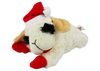 Holiday Lambchop With Santa Hat 6"-Four Muddy Paws