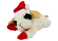 Holiday Lambchop With Santa Hat 6"-Four Muddy Paws