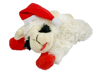 Holiday Lambchop With Santa Hat 6"-Four Muddy Paws