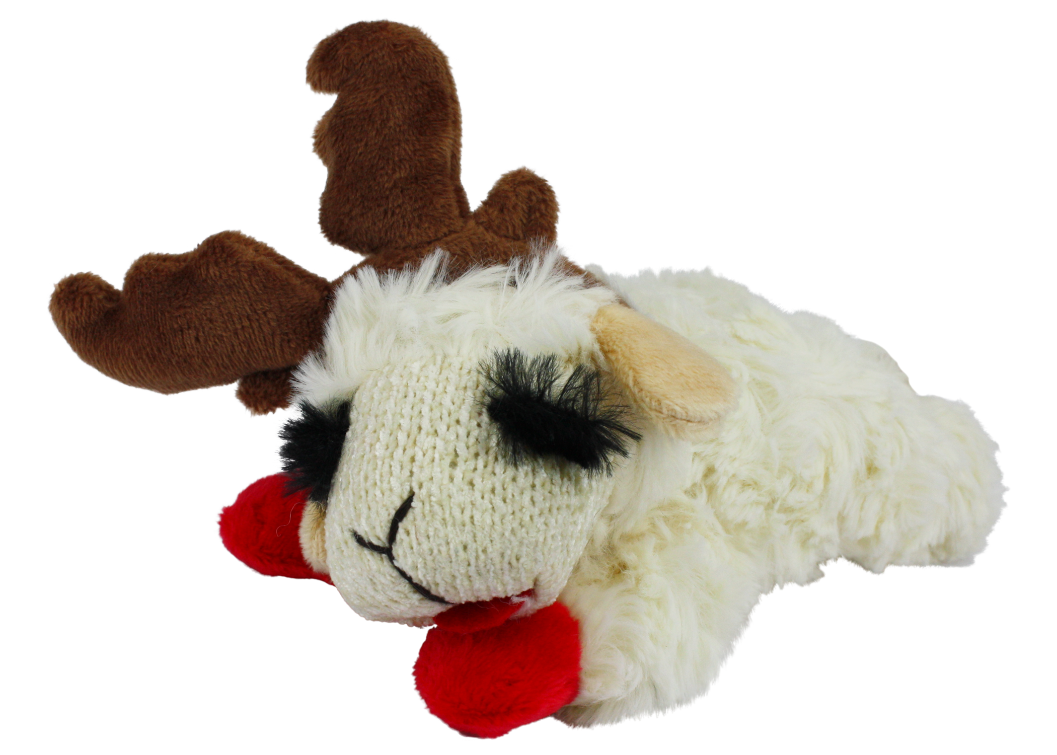 Holiday Lampchop with Antlers 6"-Four Muddy Paws