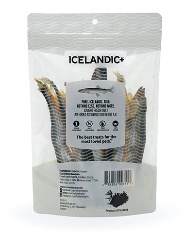 Icelandic Capelin Fish 2.5oz-Four Muddy Paws
