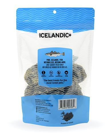 Icelandic Dog Cod Skin Rolls 3oz-Four Muddy Paws