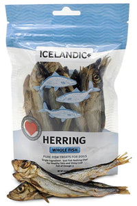 Icelandic Dog Herring Fish Whole 3oz-Four Muddy Paws