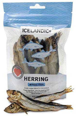 Icelandic Herring Whole Fish 3oz-Four Muddy Paws
