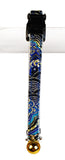 JEWELI EMBROIDERED REFLECTIVE CAT COLLAR BLACK-Four Muddy Paws