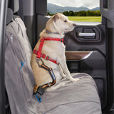 Kurgo Dog Direct to Seatbelt Tether with Carabiner Black and Orange-Four Muddy Paws