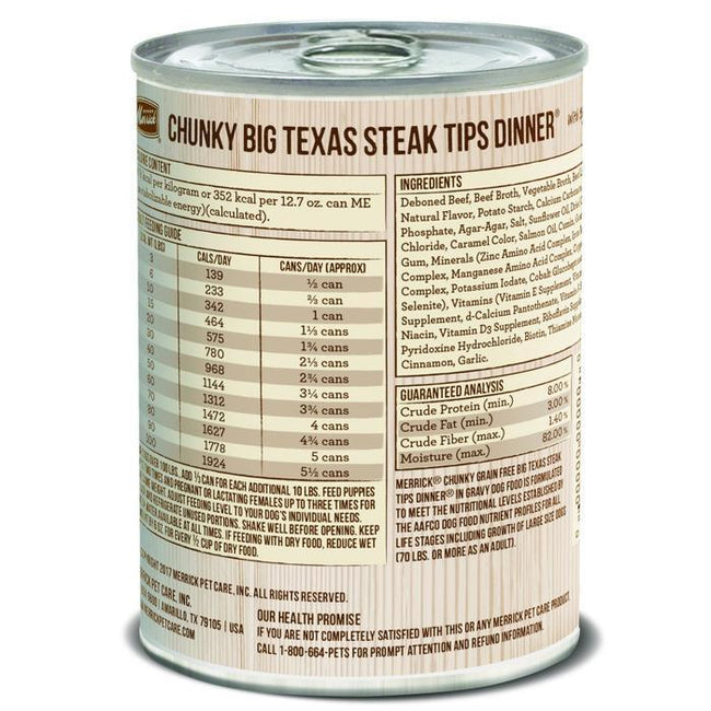 MERRICK BIG TEXAS STEAK TIPS 12.7oz-Four Muddy Paws