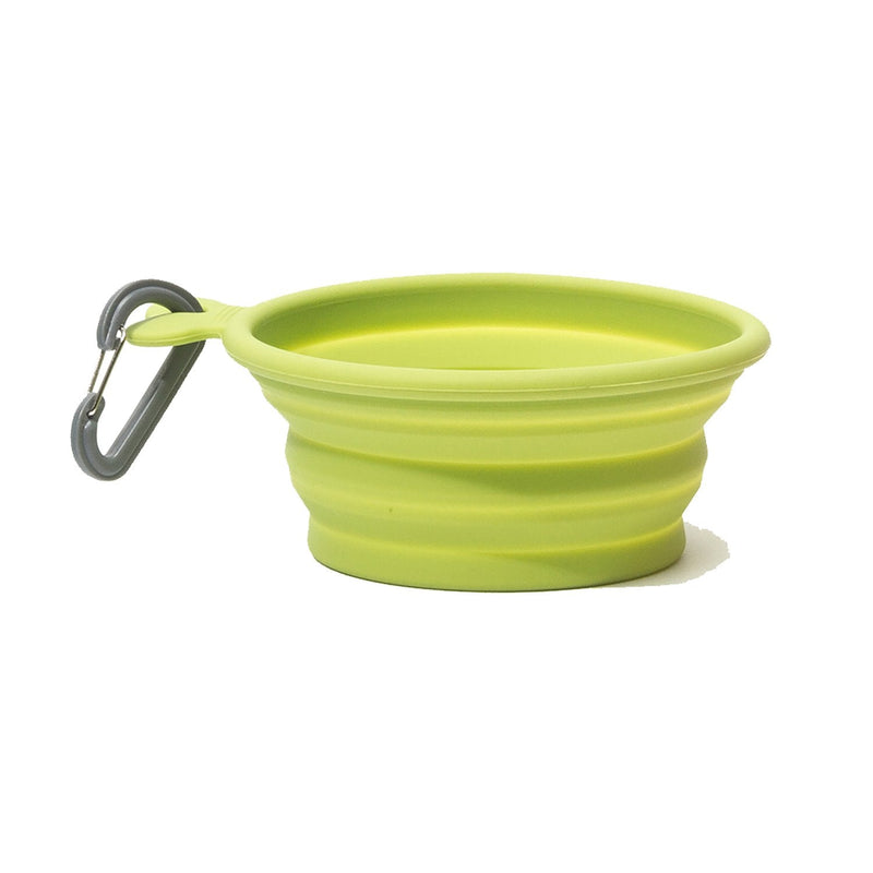 MESSY MUTTS COLLAPSIBLE BOWL 1.5 CUP GREEN-Four Muddy Paws