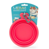 MESSY MUTTS COLLAPSIBLE BOWL 3 CUP Red-Four Muddy Paws