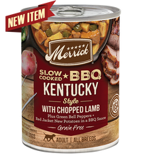 Merrick Slow Cooked BBQ Kentucky Style Lamb Dog 12.7OZ-Four Muddy Paws