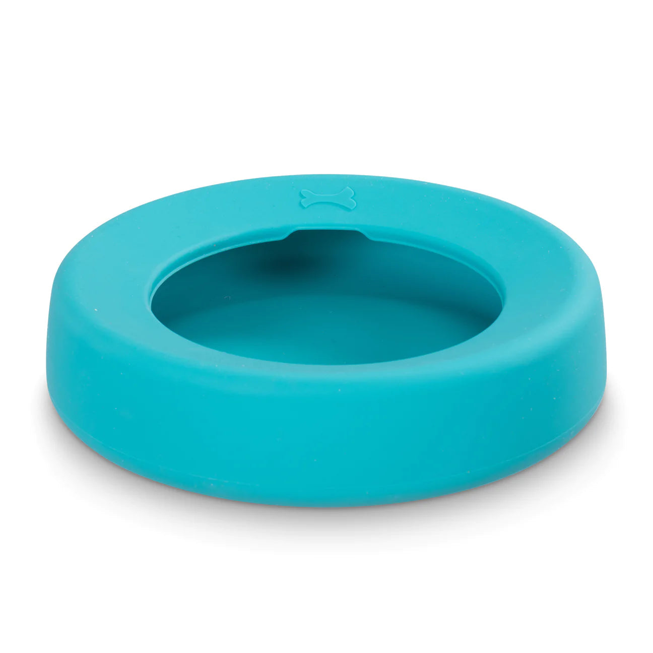 Messy Mutts Dog Spill Resistant Bowl Blue-Four Muddy Paws