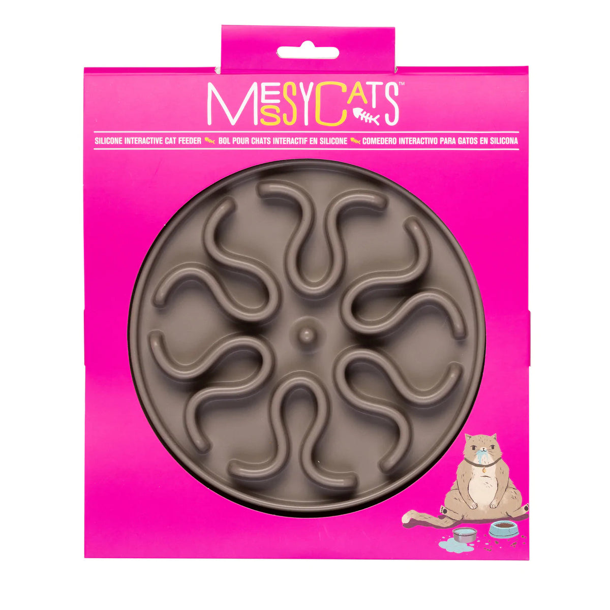 Messy Mutts Interactive Feeder Silicone L-Four Muddy Paws