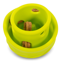 Messy Mutts Puzzle N Play Mushroom Toy 1.4 cup Green-Four Muddy Paws
