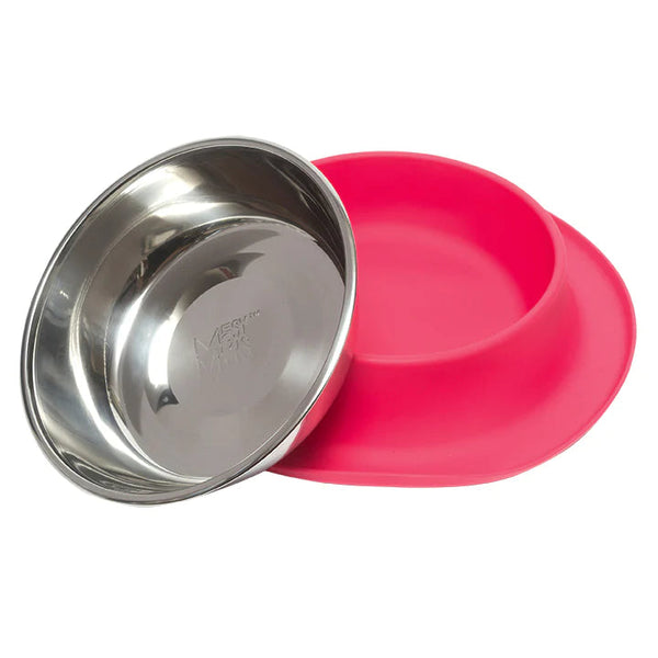 Messy Mutts Silicone Feeder 1.5 Cup Red-Four Muddy Paws