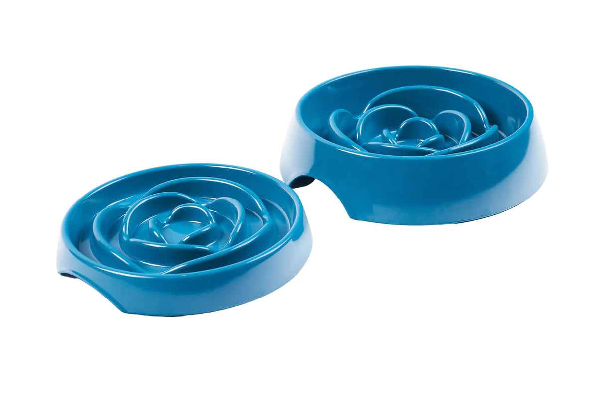 Messy Mutts Slow Feeder Blue 1.75 Cups-Four Muddy Paws