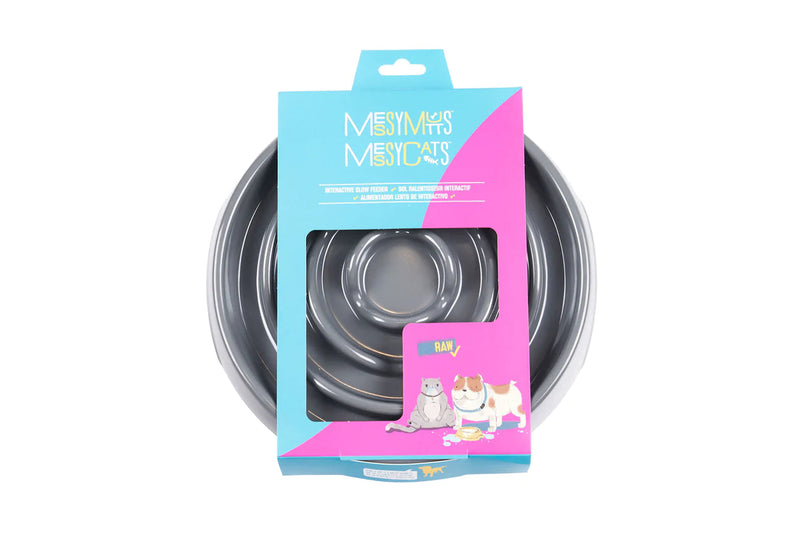 Messy Mutts Slow Feeder Grey 1.75 Cups-Four Muddy Paws