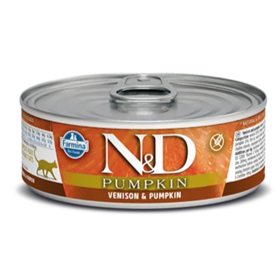 N&D PUMPKIN CAT CANNED FOOD VENISON, PUMPKIN 2.8OZ-Four Muddy Paws