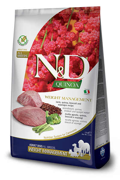 N&D QUINOA ADULT DOG DRY WEIGHT MANAGEMENT LAMB 15.4LB-Four Muddy Paws