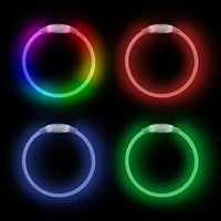 NITEHOWL LED SAFETY NECKLACE RECHARGEABLE DISCO-Four Muddy Paws