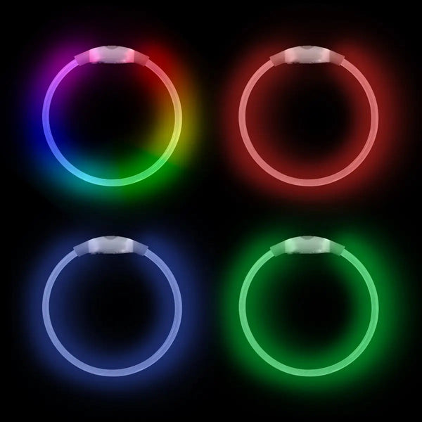 NITEHOWL MINI LED SAFETY NECKLACE RECHARGEABLE DISCO SELECT-Four Muddy Paws