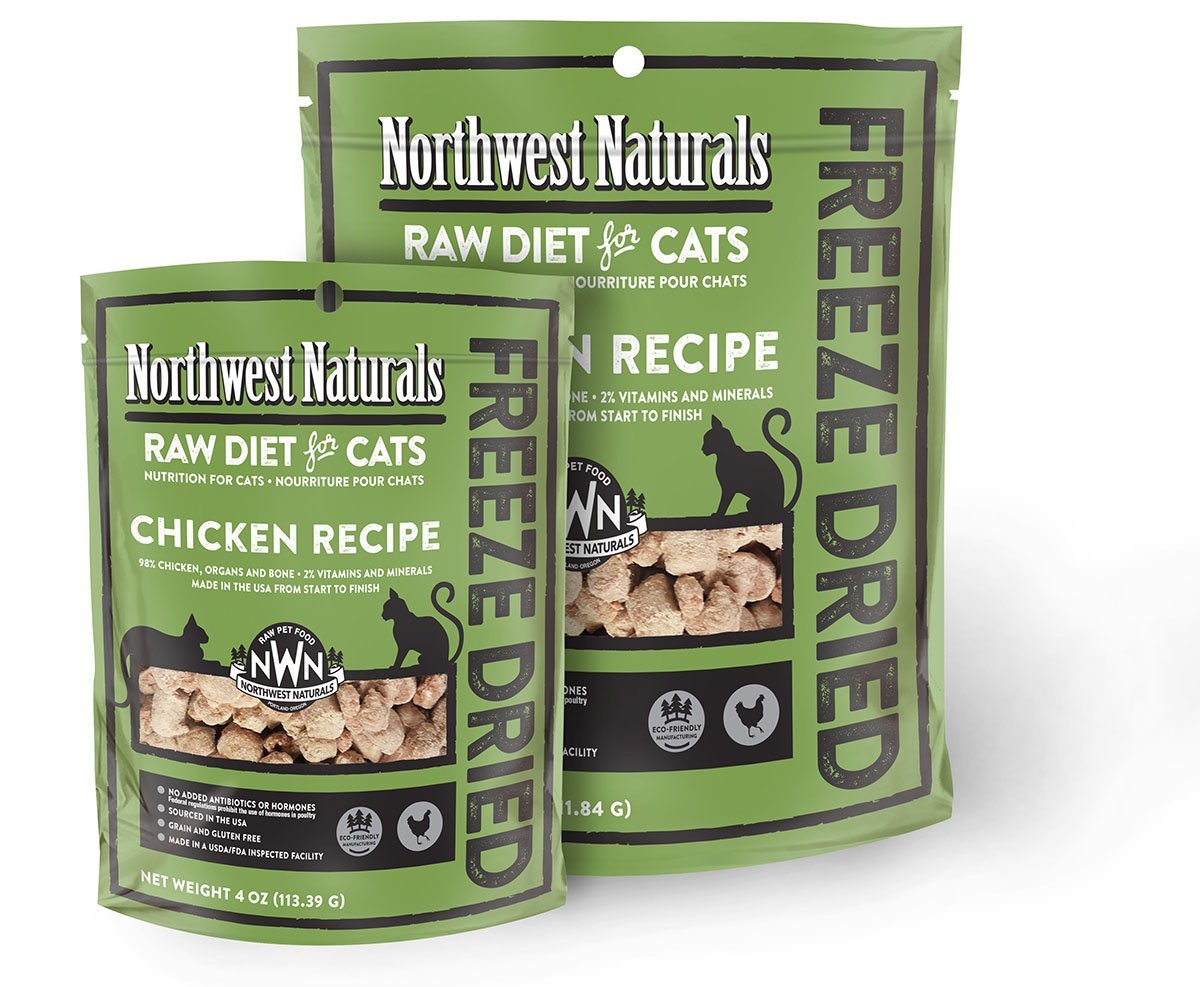 NORTHWEST NATURALS FREEZE DRIED CAT CHICKEN NIBBLES 11oz-Four Muddy Paws