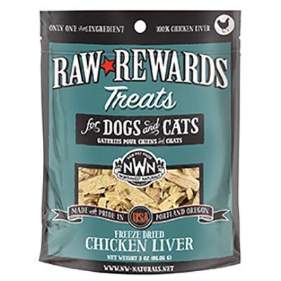 NORTHWEST NATURALS RAW REWARDS FREEZE DRIED CHICKEN LIVER TREATS 3oz-Four Muddy Paws