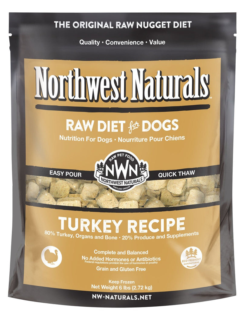 Northwest Naturals Frozen Turkey Nuggets 6LB-Four Muddy Paws