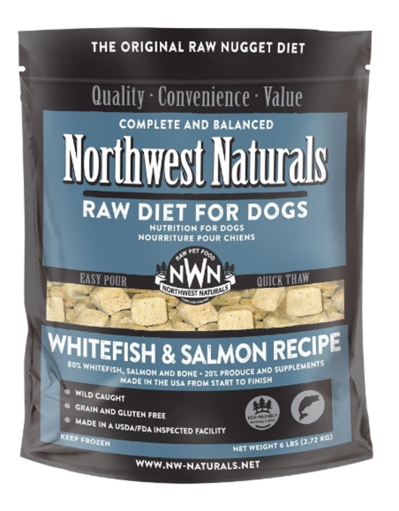 Northwest Naturals Frozen Whitefish & Salmon Nuggets 6LB-Four Muddy Paws