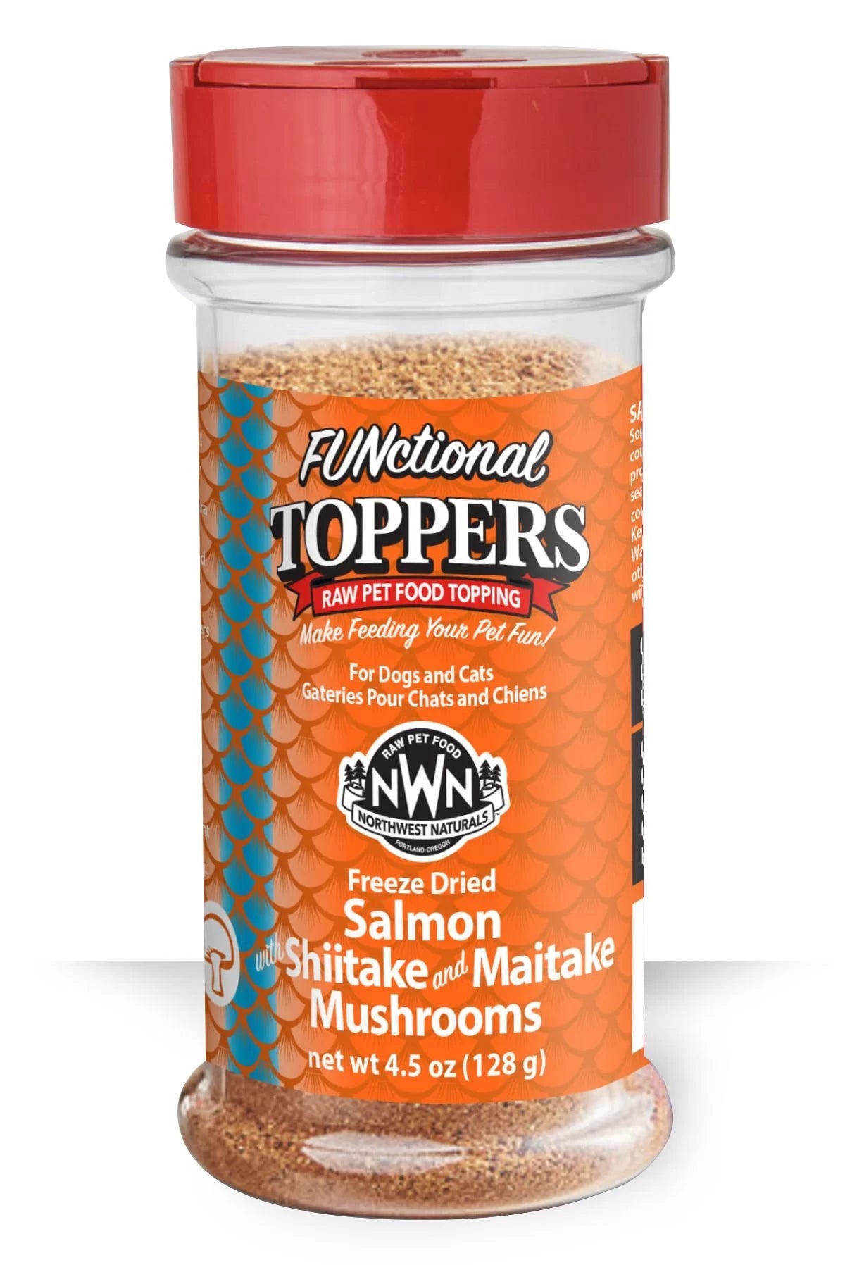 Northwest Naturals Functional Topper Salmon with Mushrooms 4.5oz-Four Muddy Paws