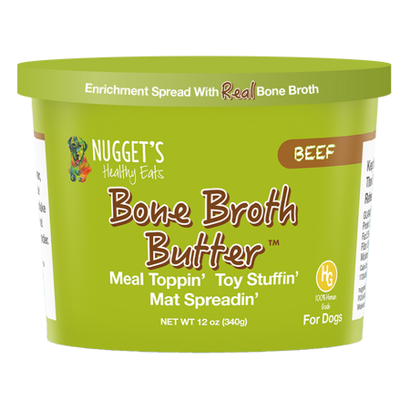 Nugget's Healthy Eats Dog Cat Bone Broth Butter Turkey 12oz