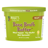 Nugget's Healthy Eats Dog Cat Bone Broth Butter Beef 12oz-Four Muddy Paws