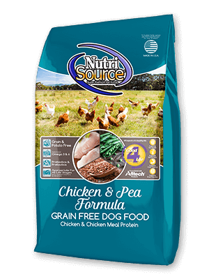 NutriSource Chicken & Pea Grain Free Dog Food 30lb-Four Muddy Paws