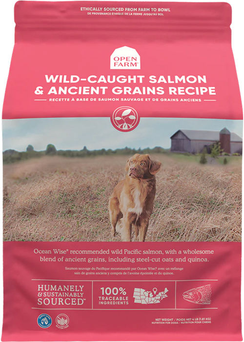 Open Farm Ancient Grains Wild Salmon 22 lbs-Four Muddy Paws