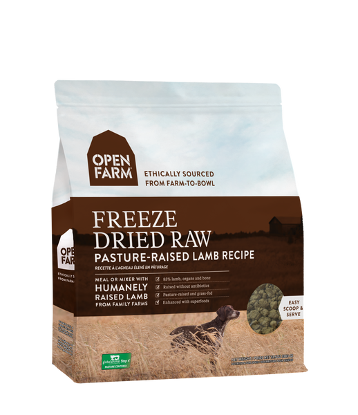 Open Farm Dog Freeze Dried Pasture Raised Lamb 13.5oz-Four Muddy Paws
