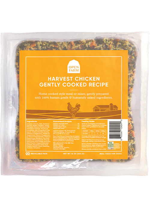 Open Farm Gently Cooked Harvest Chicken Dog Recipe 96oz-Four Muddy Paws