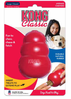 Original Classic Kong Red L-Four Muddy Paws
